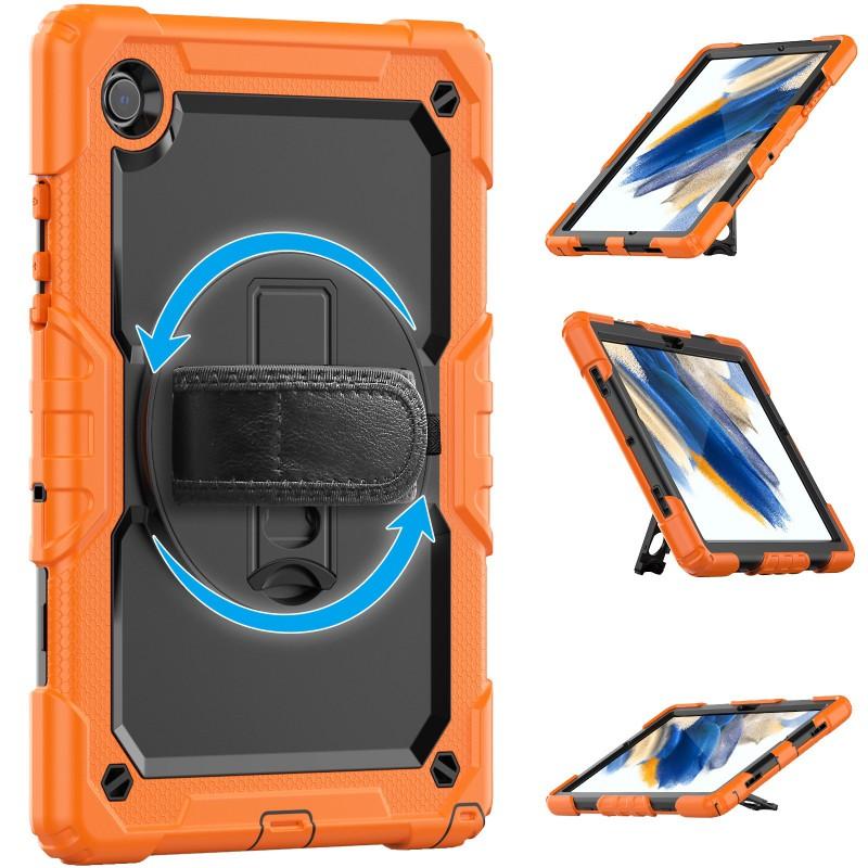 Rotating Stand Case With Wrist Strap IPad Air 11 Inch A16 Shockproof Silicone Cover Kickstand Anti-Slip Scratch