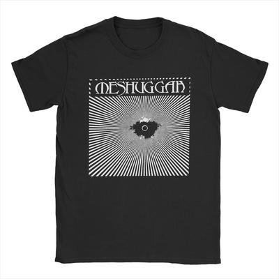 Herren Meshuggah T-Shirts 100% Baumwolle Oberteile Cool Kurzarm Rundhals T-Shirts Party T-Shirts