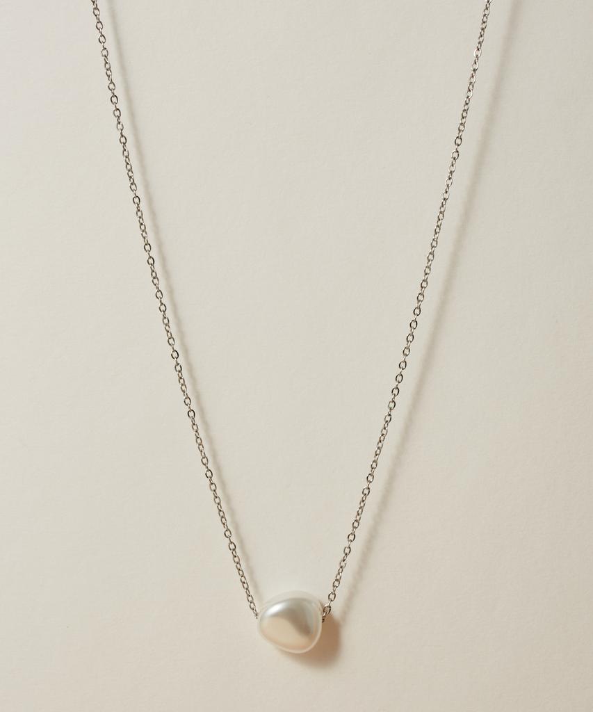 Novice Tokyo Single Baroque Pearl Necklace [Stainless] / Silver