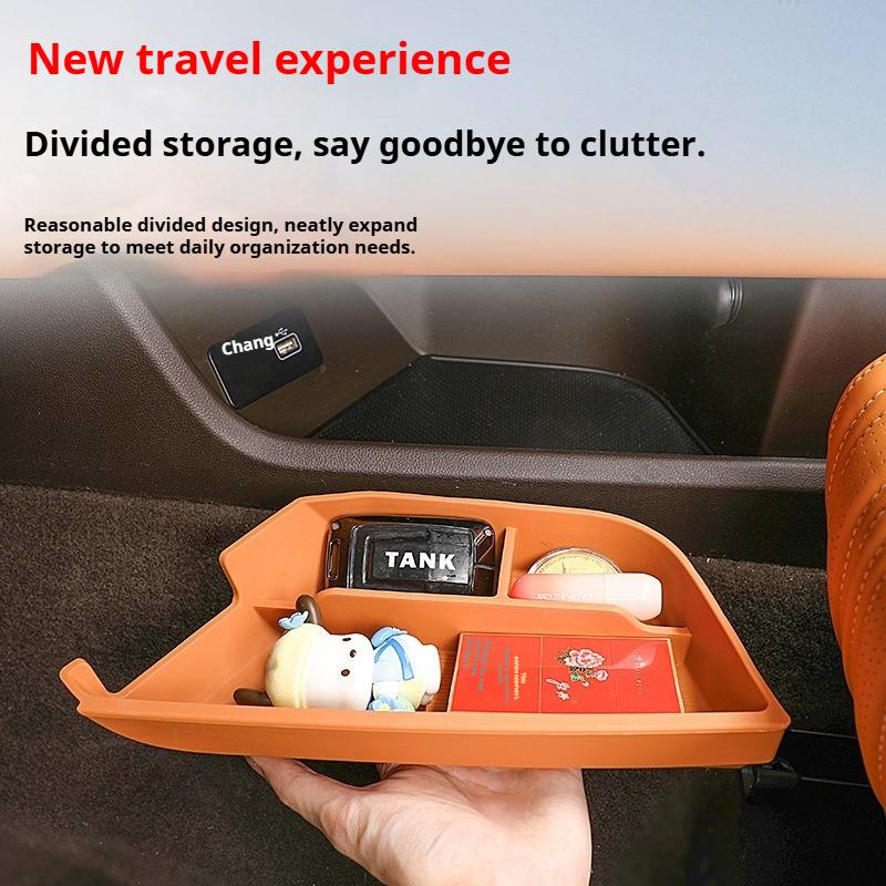 For GWM Tank 500 Hi4-T Hi4-Z 2026 Car Central Control Lower Storage Box Special Silicone Storage Tray Built In Car Accessories