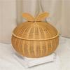 Creatieve oranje pot met deksel: Fruit-, Snack-, Ei-, Broodje- en Theemand voor Woonkamer of Salontafel