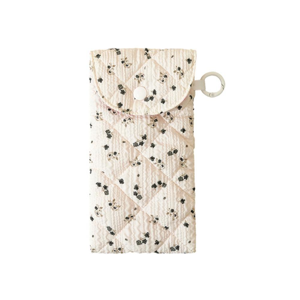 Bow-print Padded Glasses Case Crush Proof Travel Sunglasses Protective Cover 01