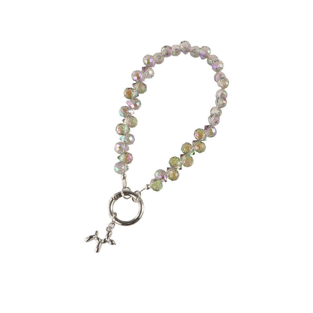 Color Rhinestone Crystal Bead Phone Strap With Dog Mobile Phone Lanyard Phone Case Accessories