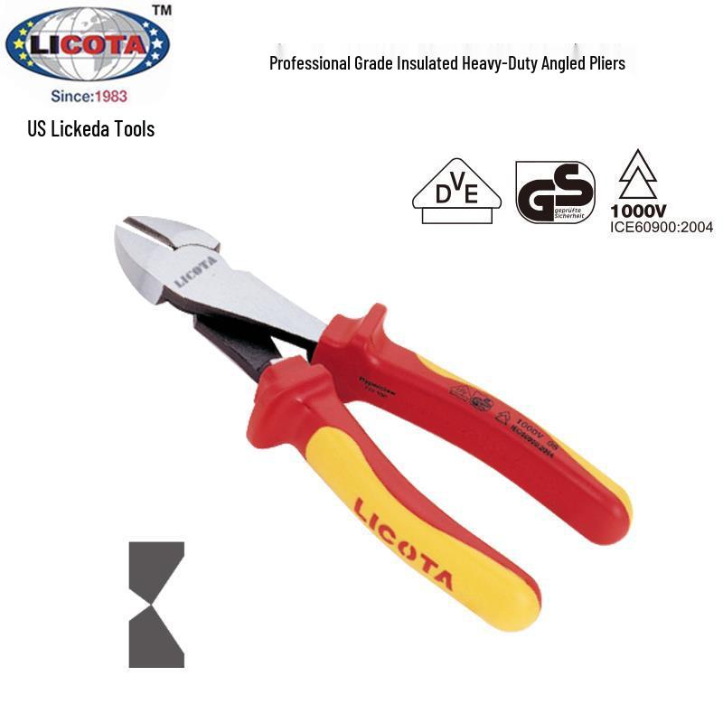 Изолированные мощные бокорезы под углом LICOTA, США, APT-37006A/B 6 inch (160mm)