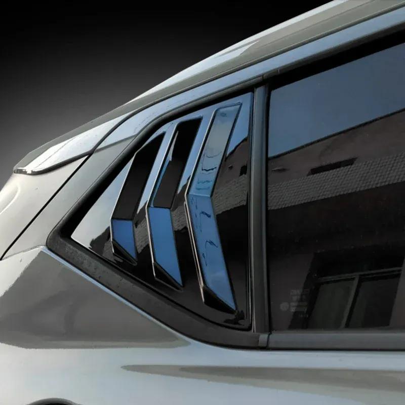 For Nissan Kicks 2017 2018  - ABS Plastic Rear Window Quarter Louver Cover Side Vent Trim Car Adhesive Accessories