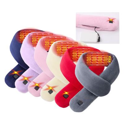 Electric Heating Scarf Rechargeable Heated Shawl Neck Warmer with 3 Adjustable Gears