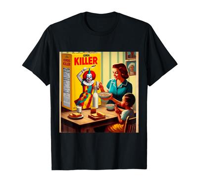 Serial Killer Voice Pun Horrorcore Midcentury Advertising T-Shirt