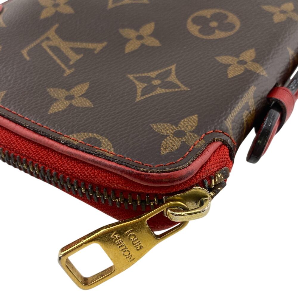 Louis Vuitton M61452 Zip Around Monogram Retiro Daily Organizer Purse Brown Monogram Unisex Used