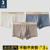 Men's Ice Silk Thin Underwear Breathable and Cool Four Cornered Underwear Men's Flat Underwear