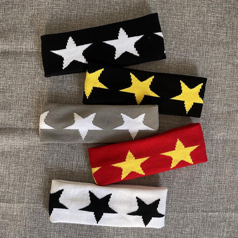 Children's Five-Star Sports Headband - Sweat-Absorbing, High Elasticity for Running, Fitness & Yoga