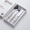 Zhishi Light Luxury Ceramic Handle Stainless Steel Cutlery Set