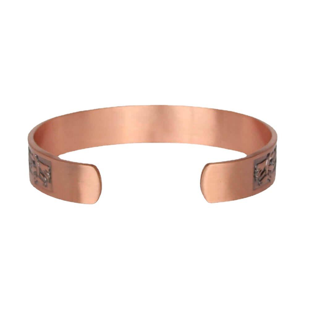 Red Copper Magnetic Bracelet - Retro Simple Bangle