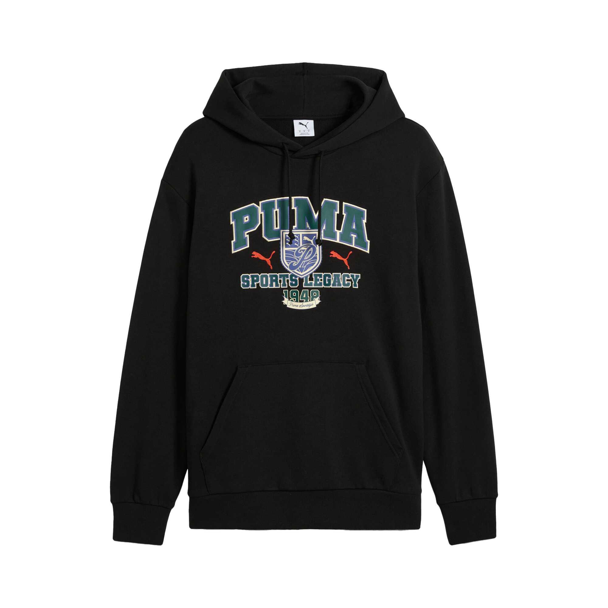

Puma Simple Comfortable Durable Hooded Sweatshirt Men tops Black 631874-01 XXL