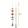 1PC Wood Star Moon Phase Wall Hanging Garland Boho Beaded Moon Garland with Tassel Home Wall Decor