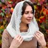 Lace Shawl Veil Head Scarf for Wedding Head Covering Shawl Bridal Veil Eastern Orthodox Church Veil for Formal