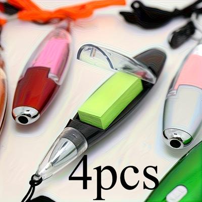 Multi-Functional Lanyard Sticky Note Pen, Ballpoint Pencil - Portable and Smooth Writing, Equipped with A Keychain Hook Suitable for Office, Exercise