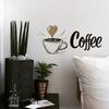 Selbstklebende Kaffee-Wandaufkleber für Arbeitszimmer Heimdekoration
