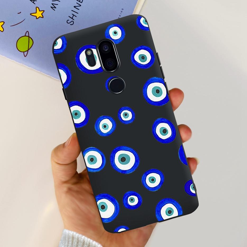 Para LG G7 thinQ Funda G710EM LM-G710 G710 Cubierta Pintada de Lujo Fundas de Teléfono de Silicona Suave Para LG G7 ThinQ Cubiertas Traseras 6.1'' Parachoques