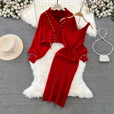 Wysoka talia impreza słodka moda Casual Y2K Vintage koreańska dziewczyna Festa zestawy odzieżowe zestaw dwuczęściowy Street Apricot wszystkie sukienki meczowe