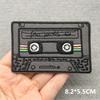 Music Optical Disc Embroidered Rock Patches On Clothes Headset Guitar Stripes Iron On Patches For Clothing Diy Appliques