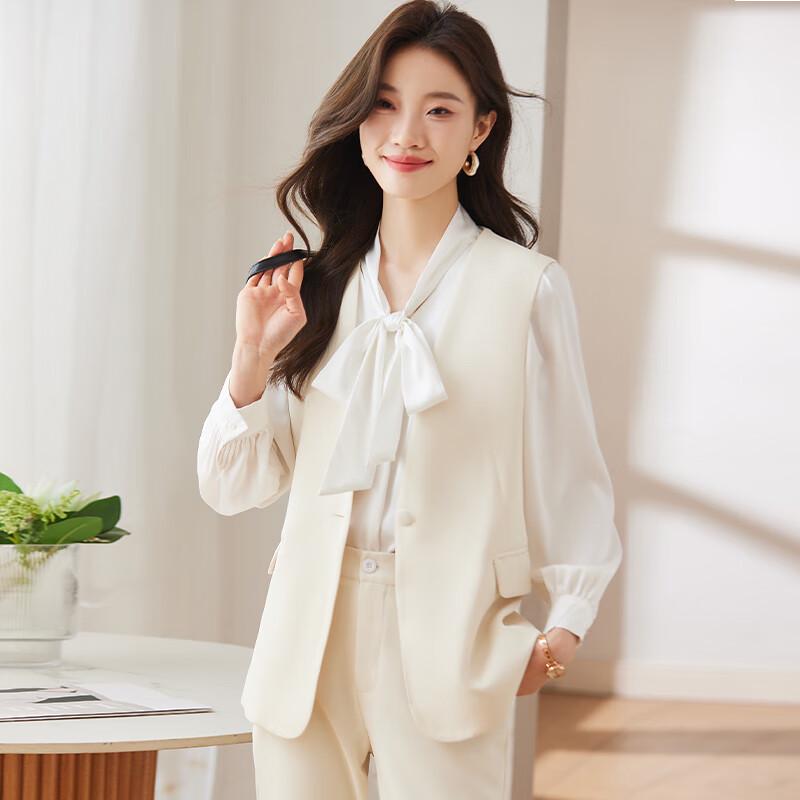 Women's Elegant Vest Suit Three-Piece Set