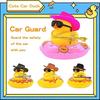 Duck Car Ornaments Yellow Duck Car Dashboard Decorations Set with Sunglasses, Swimming Ring Kids Bath Toys Home Duck Decoration