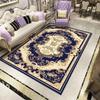 European Luxury Living Room Carpet Bedroom Bedside Large Floor Mat Washable Non-slip Bathroom Area Footpad Cloakroom Decor Rug