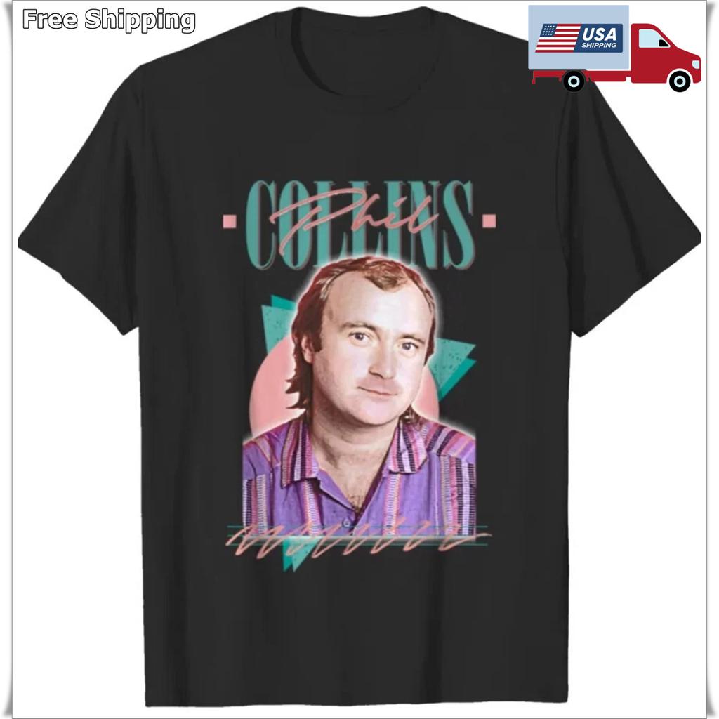 Phil Collins Retro 80er T-Shirt Rockmusik Shirt Unisex Kurzarm T-Shirt Alles