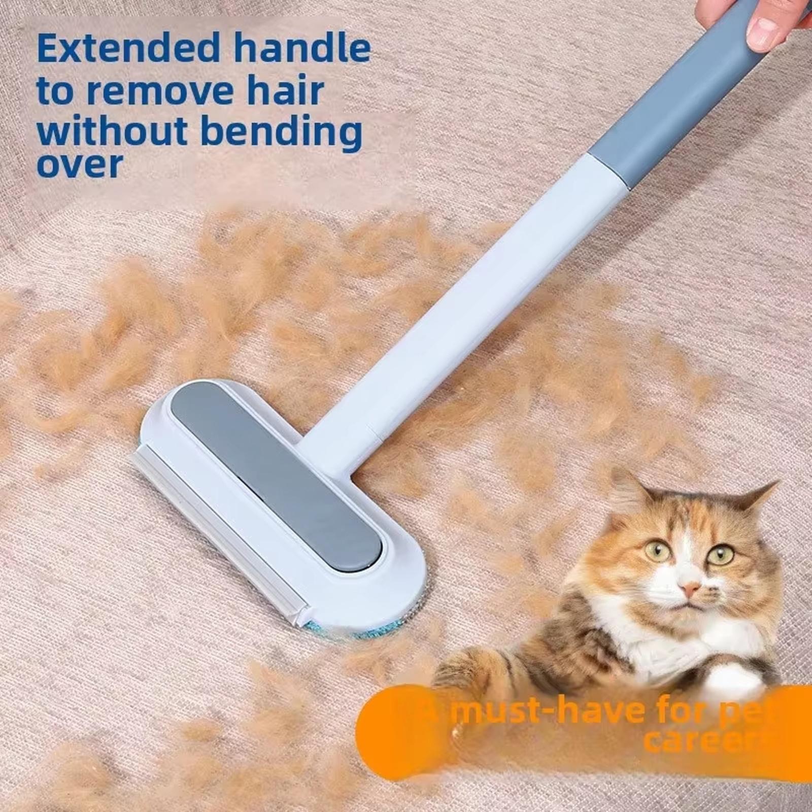

Multi functional bristle brush, pet hair scraper, hair remover, dog remover, pet glue one size синій