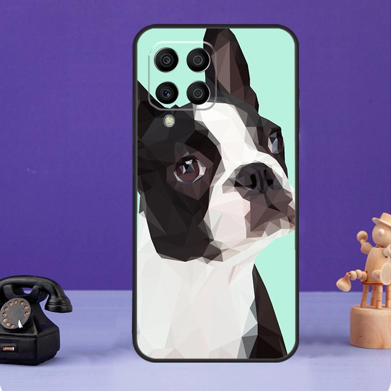 Boston Terrier Dog Case For Samsung Galaxy M34 M13 M53 M51 M31 M11 M14 M54 M12 M32 M52 M16 M36 M56 M15 M35 M55