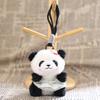Doll Pendant, Mini Size Portable Keychain Pendant, Soft Velvet Fabric Panda Design Doll, Durable Accessory for Bags Keys Backpacks