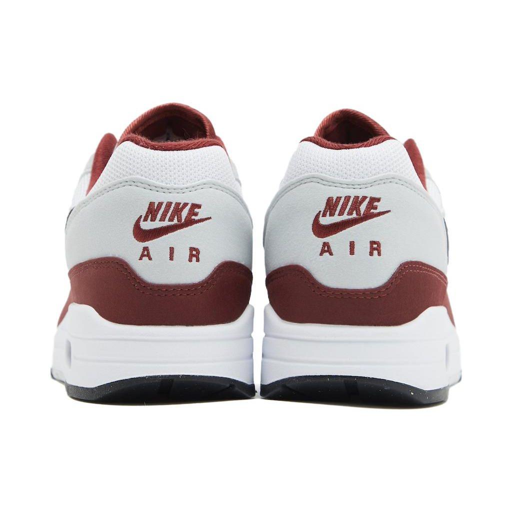 Nike Air Max 1 Dark Team Red Erkek Spor Ayakkabı Beyaz Siyah Saf-Platin FD9082-106