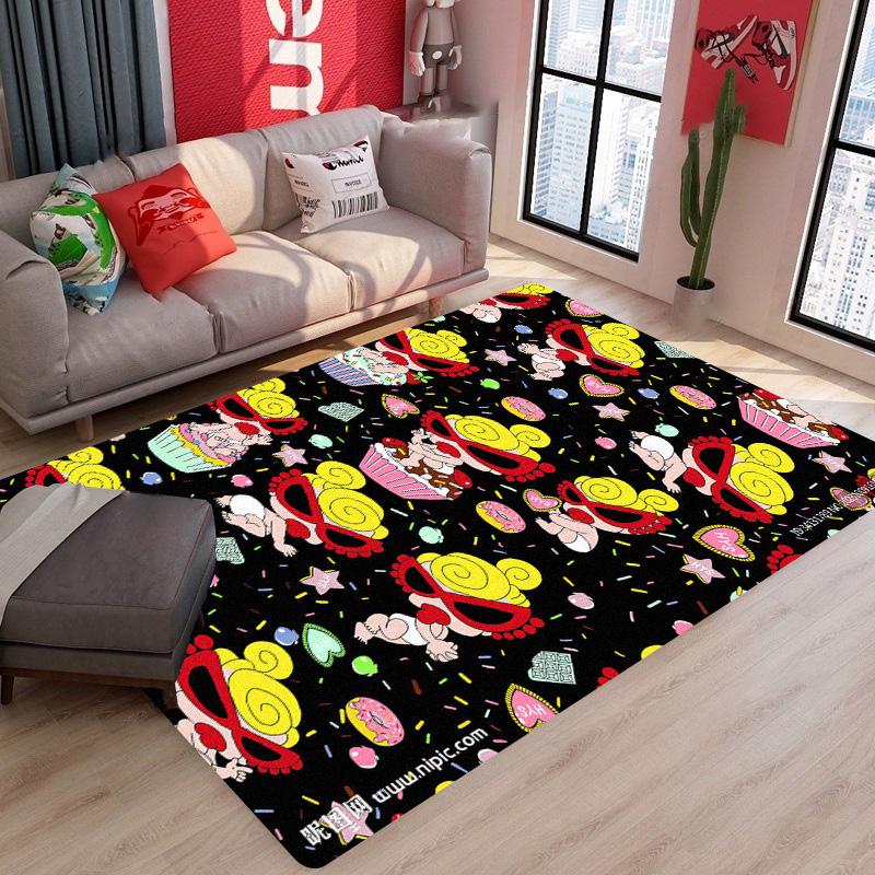 Japan Fashion H-hysteric Mini Carpet Floor Mat Bathroom Kid Room Bedroom Decoration Balcony Anti-Slip Doormat Living Room Rugs