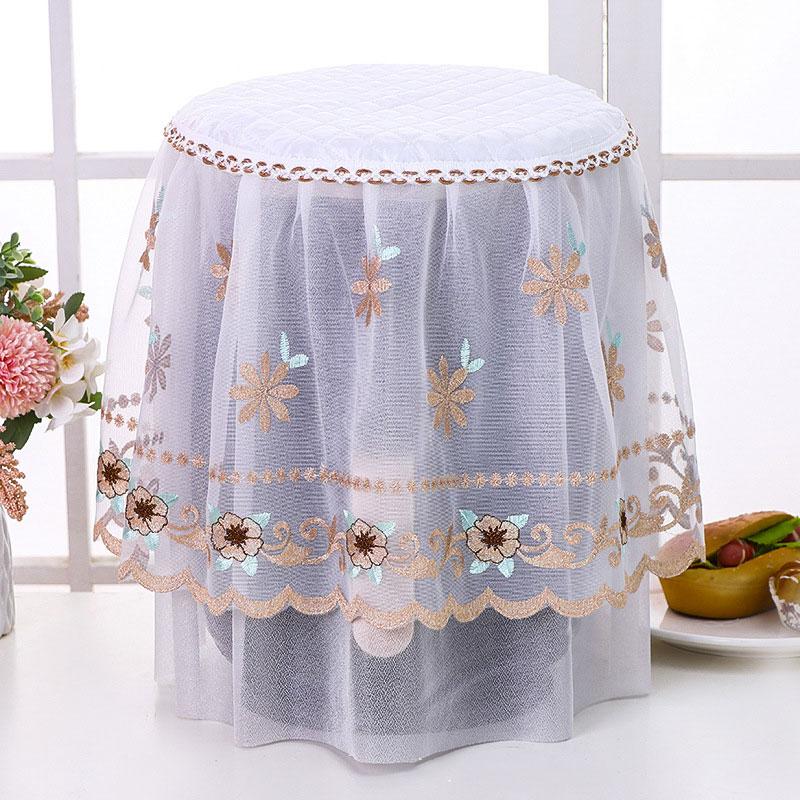 Pastoral Lace Embroidery Air Fryer Dust Cover Water Dispenser Electric Pressure Cooker Rice Cooker Dustproof Cover Kitchen Tools