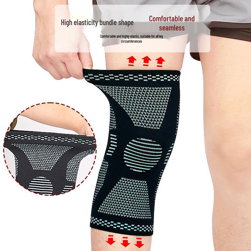 Breathable Knit Sports Knee Pads - Summer & Winter Protection for Running, Basketball, and Mountaineering