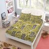 Medieval Unicorn In Grove  Fitted Sheet Set King Queen Double Full Size Bed Linen Set