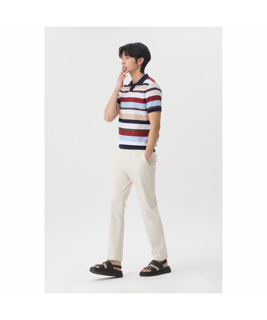 BRENTWOOD [Liberty] Washable Multi-Pattern Polo Neck Sweater Brwam26522Otx