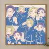 Edward Elric Casual Style Large Self-Adhesive Oil Canvas, Unframed HD Sunset Scenery from Fullmetal Alchemist