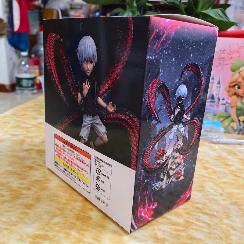Tokyo Ghoul Q Version Dual-Head Kaneki Ken Battle Figurine for Car Decor