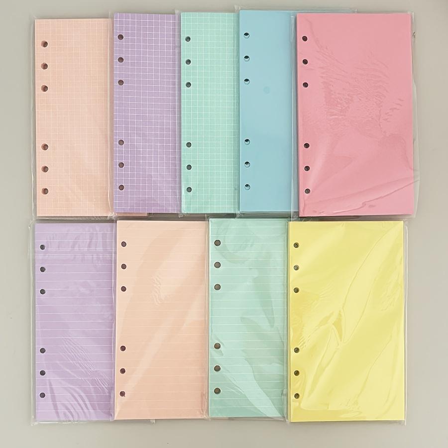 6-hole 40-page A6 Notebook with Color Refill, Grid/horizontal Line/blank Notebook Inner Core