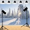 Winter Snow Scene Pine Tree Forest Background Christmas Party New Year Decor Children's Photography Photo Studio Backdrops SO-11