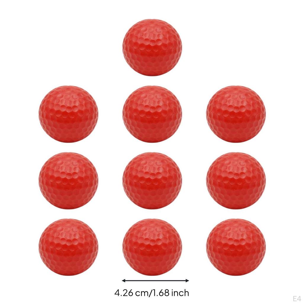 10 Pieces Colored Golf Practice Ball Colorful Water Easy to Retrieve Sports Gear