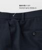STCO Texture Polyester Soft Slacks_Navy (Straight Fit)_Spaxb06Csn