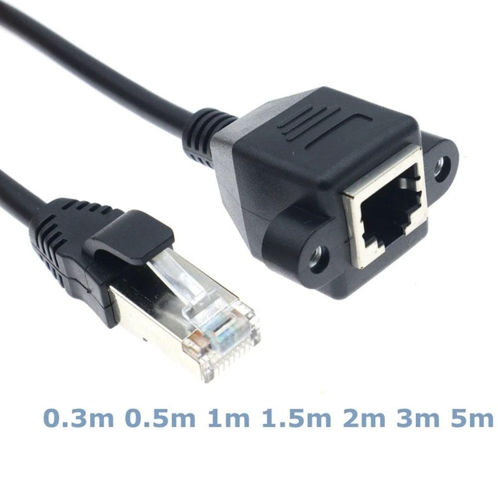 CAT5 Ethernet Extender 8Pin Male to Female LAN Network Extender RJ45 Cable  Network Extension