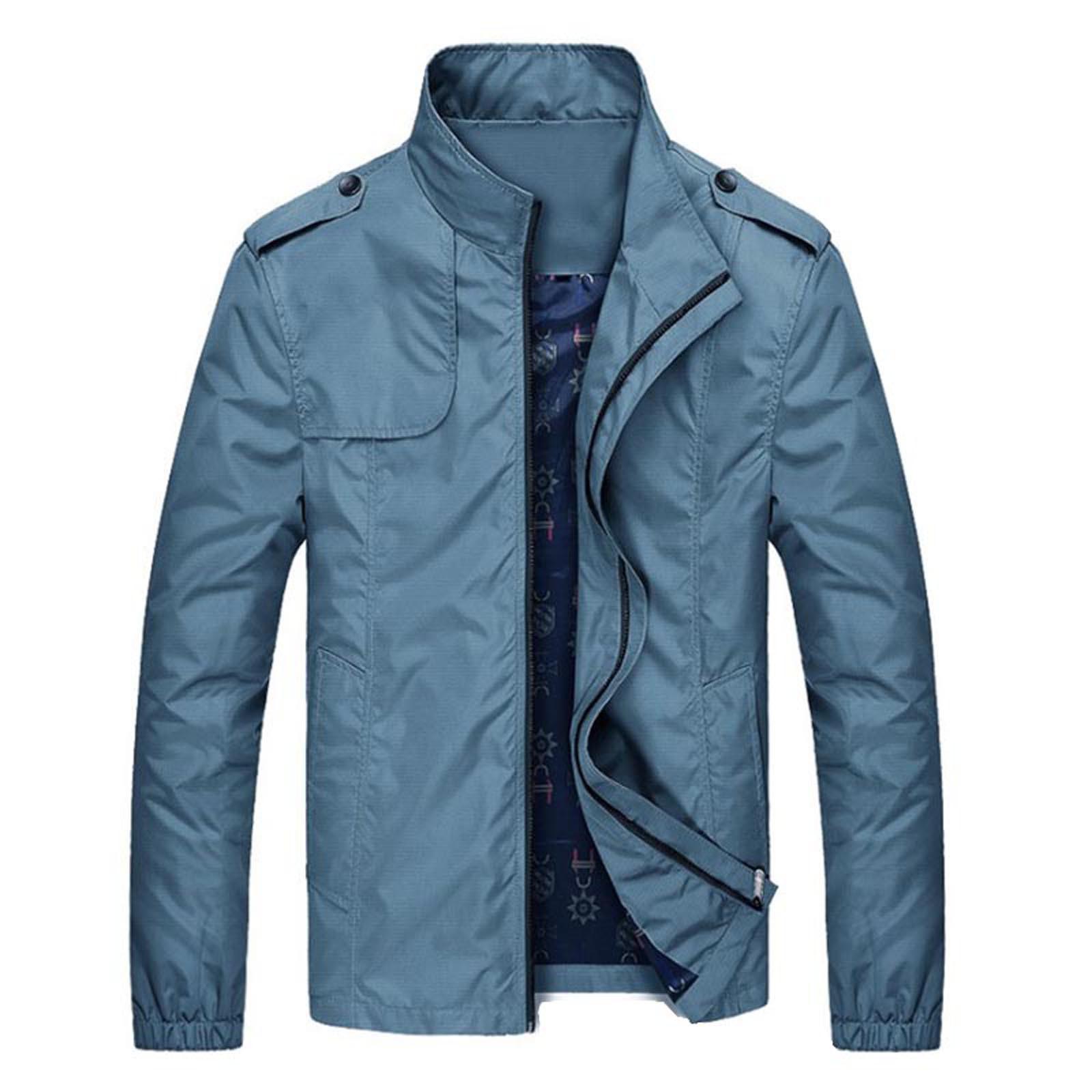 

Men s Autumn Winner Long Sleeve Splicing Sweatshirt Top Tee Blouse Jacket Coat XXXL синій