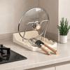 Plastic Pot Lid Storage Rack Draining Pot Cover Holder Durable Kitchen Storage Rack  Pantry