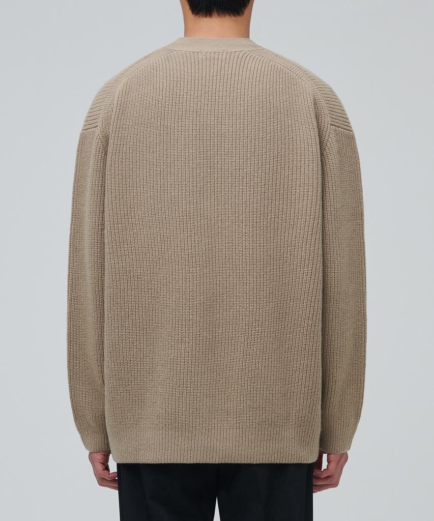 Musinsa Standard Lambswool Oversized Cardigan [Beige]
