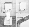Compact Ceramic Squat Toilet with Flip Lid and Cover Plate
