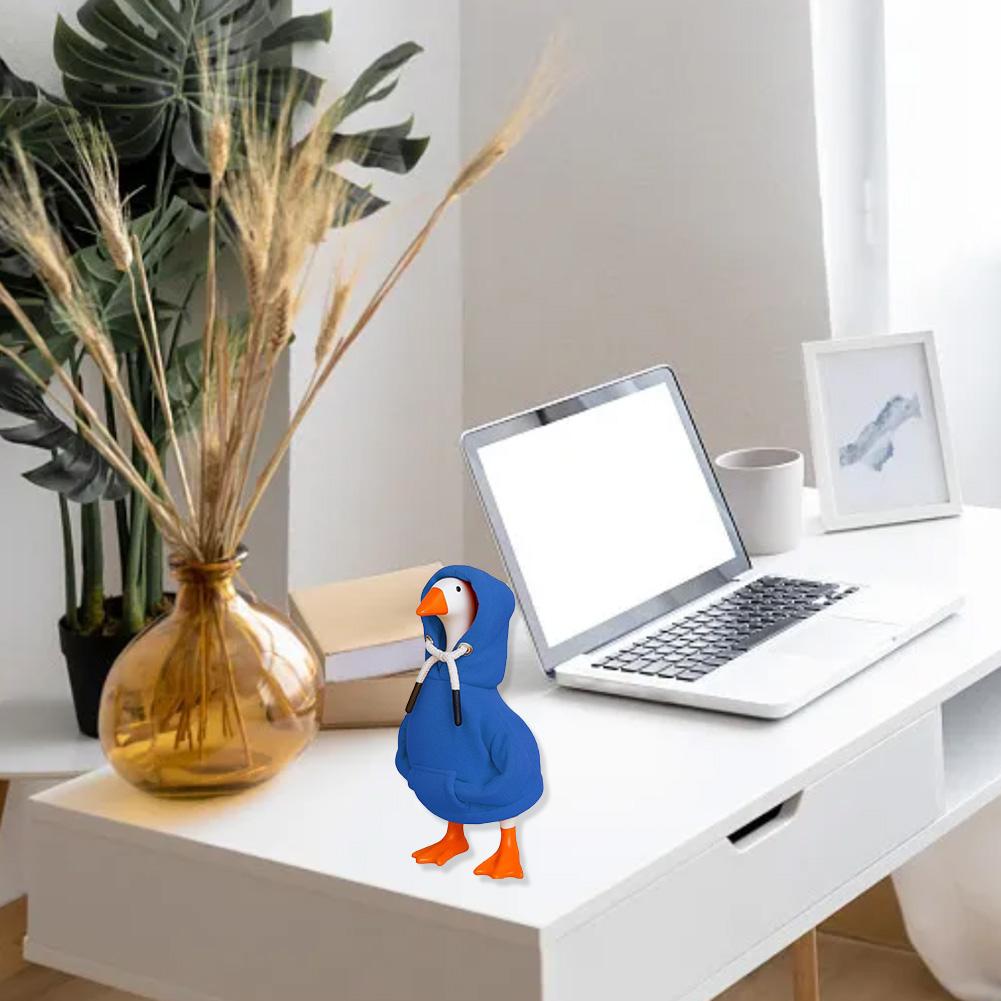 7 Inch Desk Goose Hoodie Made of Soft and Cotton Blend Designed To Resists Dust and Fading Enhancing Desk Decor
