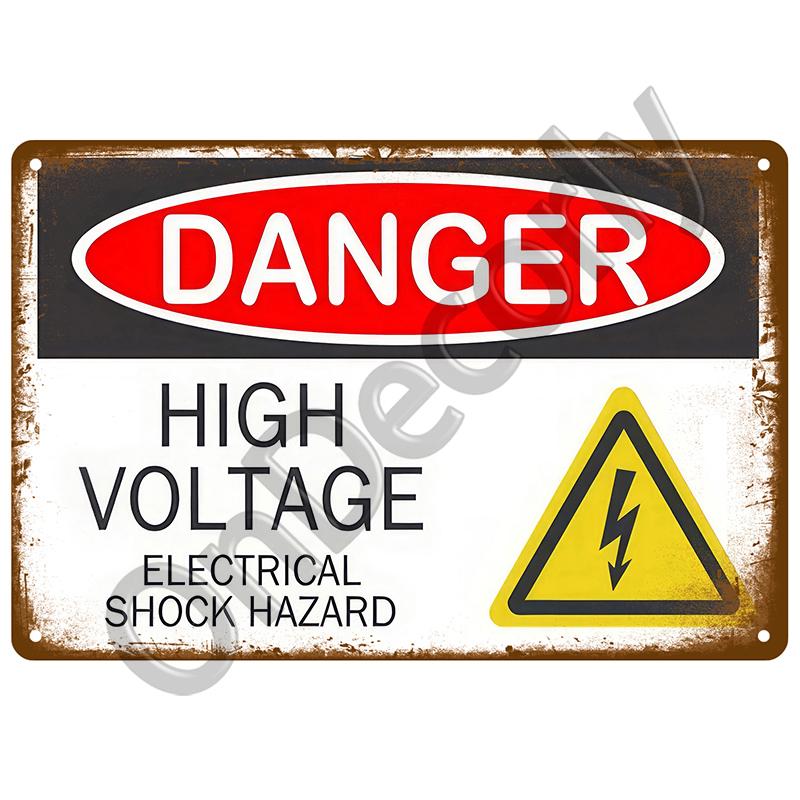 Tin Signs Plate Home Wall Decor Beware Metal Signs Vintage Plaque Warning Danger For Bar Club Man Cave Art Painting Poster Gift